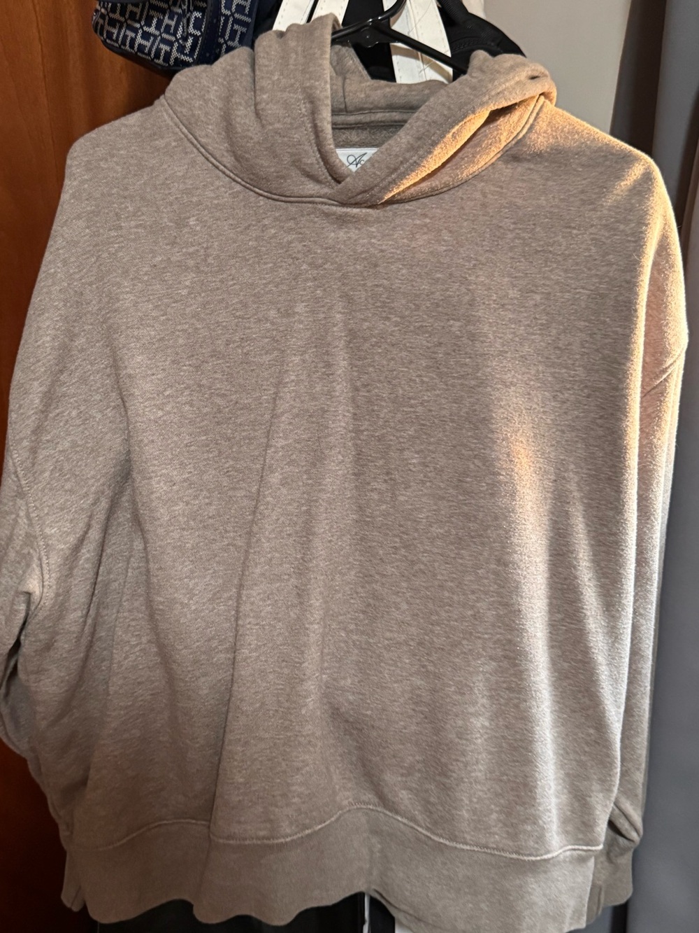 American Eagle Outfitters Taupe Hoodie Sweater